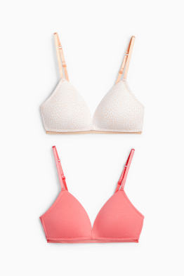 Multipack of 2 - non-wired bra - padded