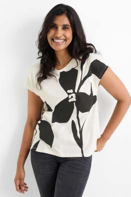 T-shirt - regular fit - à fleurs
