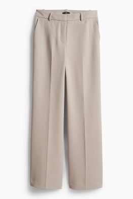 Pantalon de bureau - mid waist - wide leg