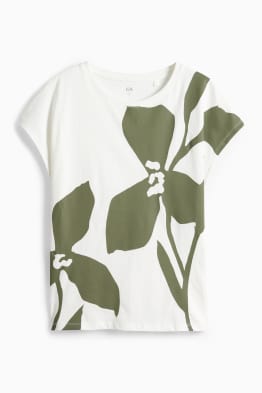 Tričko - regular fit - s květinovým vzorem