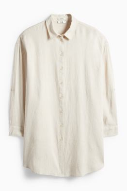 Camisa brusa - mescla de lli