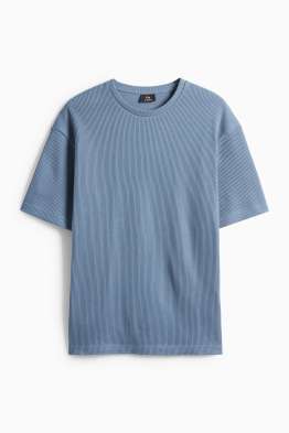 T-shirt in maglia - relaxed fit - a coste