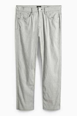 Pantalons - regular fit - mescla de lli