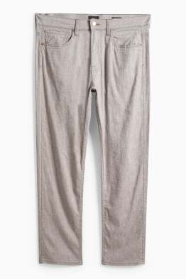 Pantalon - regular fit - lin mélangé