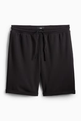 Shorts di felpa - tessuto tramato