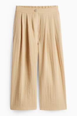 Cloth trousers - high waist - wide leg
