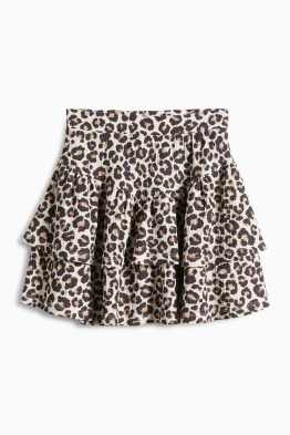 Jupe - à motif - texturée