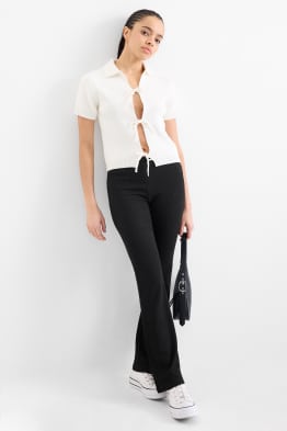 Flared Leggings - strukturiert