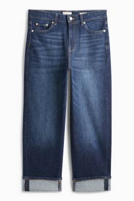 Relaxed Jeans - Mid Waist