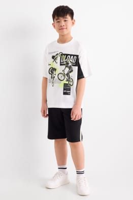 BMX - set - t-shirt e shorts - 2 pezzi