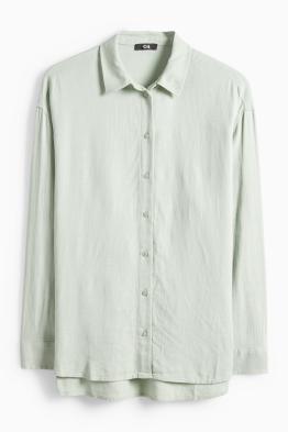 Košilová halenka s lněným podílem