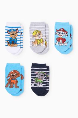 Confezione da 5 - PAW Patrol - Chase - calzini corti con motivi