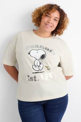 T-shirt - regular fit - glanseffect - Peanuts