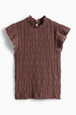 T-Shirt - Regular Fit - gesmokt