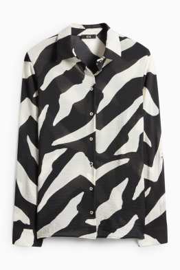 Hemdbluse - gemustert