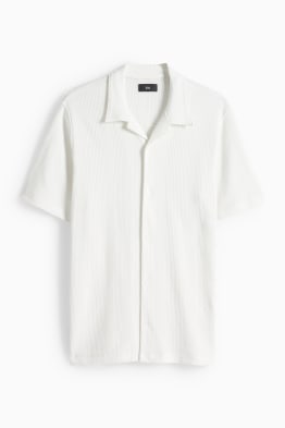 Hemd - Regular Fit - Reverskragen - strukturiert