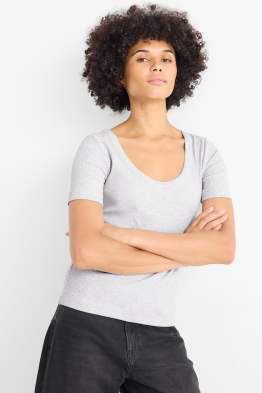 Camiseta - regular fit - de canalé