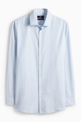 Business-overhemd - regular fit - kent - gemakkelijk te strijken - met patroon