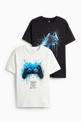 Multipack 2 ks - kopačka a gamepad - tričko s krátkým rukávem