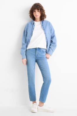 Slim jean - mid waist - jog denim