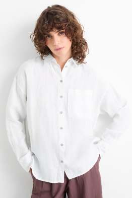 Blouse-chemise en lin