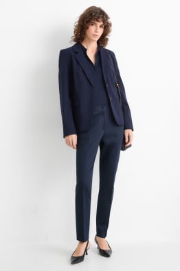 Stoffhose - Mid Waist - Slim Fit