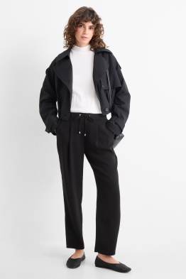 Stoffhose - Mid Waist - Tapered Fit