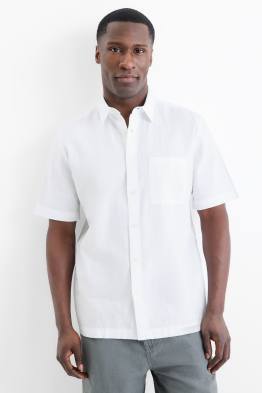 Hemd - Regular Fit - Kent - Leinen-Mix