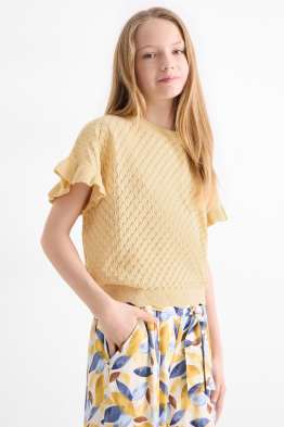 Tricou cu mânecă scurtă - structurat