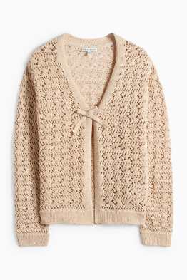 Gilet en maille - finition brillante