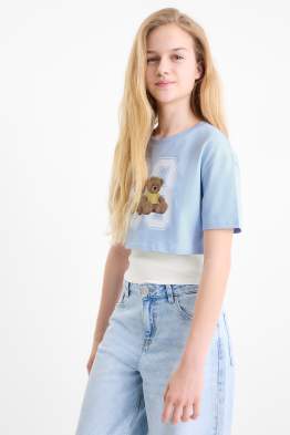 Teddy bear - set - short sleeve T-shirt and top - 2 piece