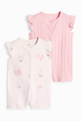 Lot de 2 - papillons - pyjamas bébé