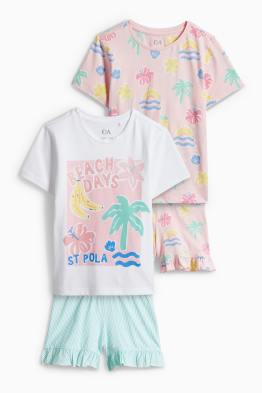 Multipack 2 ks - léto - letní pyžamo - 4 díly