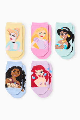 Lot de 5 paires - princesse Disney - chaussettes de sport à motif