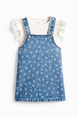 Floral - baby outfit - broderie anglaise - 2 piece