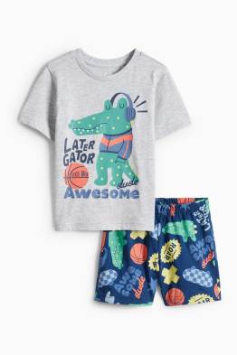 Crocodile - short pyjamas - 2 piece