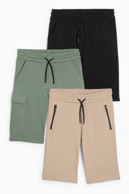 Lot de 3 - shorts en molleton
