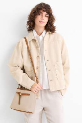 Shopper piccola con spallaccio removibile