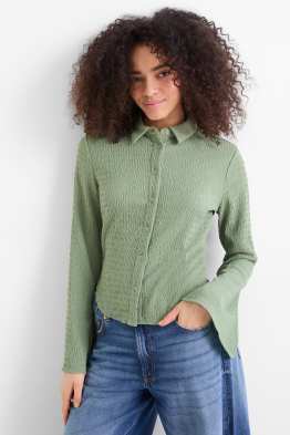 Hemdblouse - gesmokt