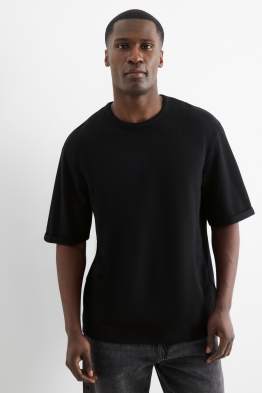 T-shirt - relaxed fit - texturé