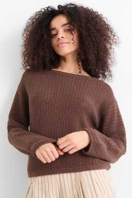 Maglione - tessuto tramato