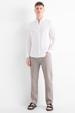 Broek - regular fit - linnenmix