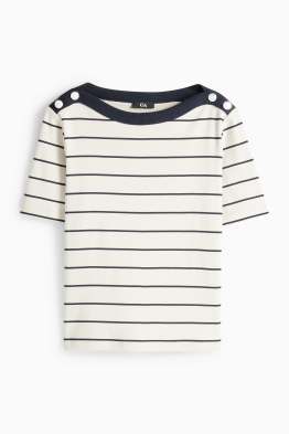 T-shirt - regular fit - à rayures