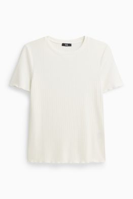 T-shirt pointelle - regular fit