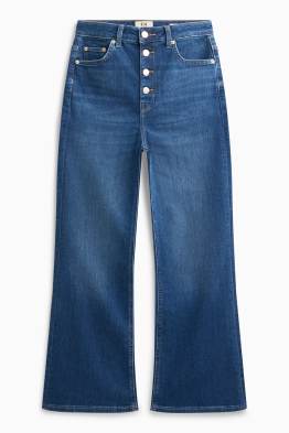 Crop flared jeans - high waist
