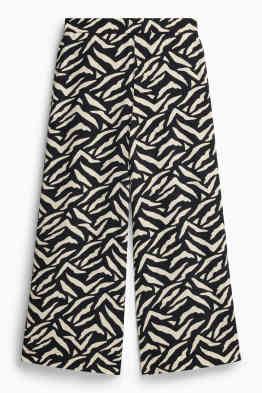Pantalons de tela - mid waist - straight fit - estampats