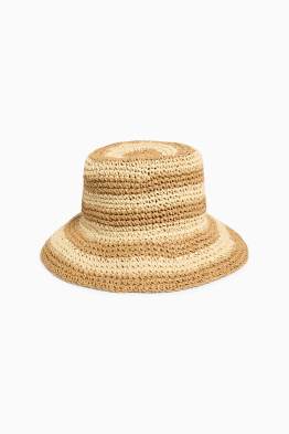 Chapeau de paille - à rayures
