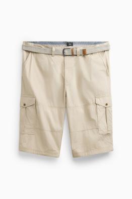 Cargo-Shorts mit Gürtel