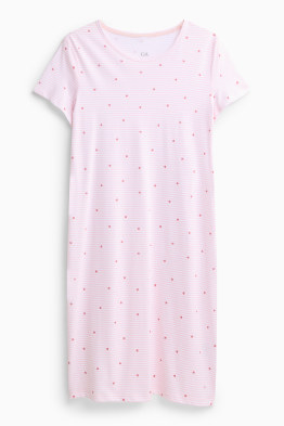 Noční košile - pruhovaná - se vzorem