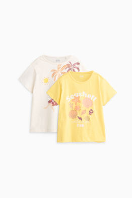 Multipack 2 ks - dívka a pláž - tričko s krátkým rukávem